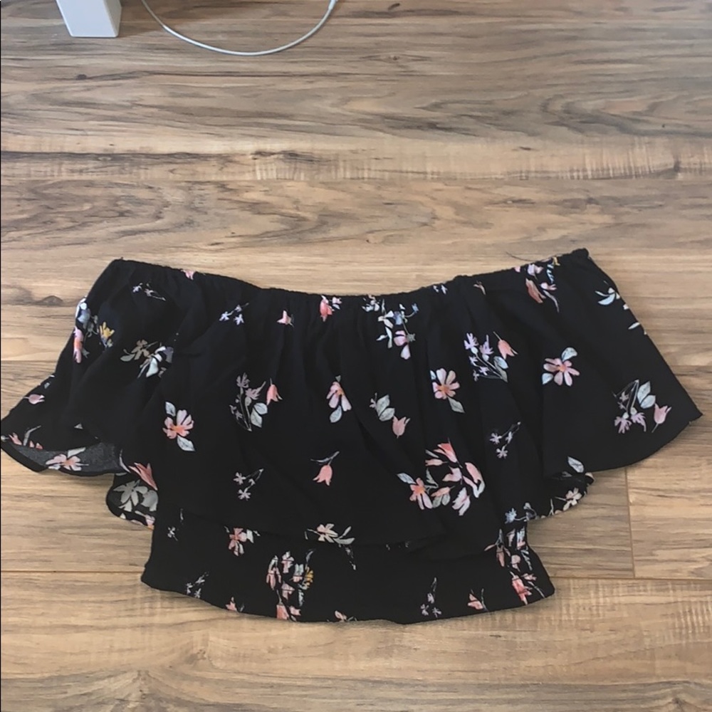 off the shoulder ribbed kendall and kylie top